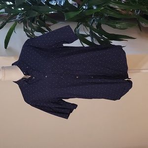 George Classic Fit Blue Short Sleeve Button-down Shirt